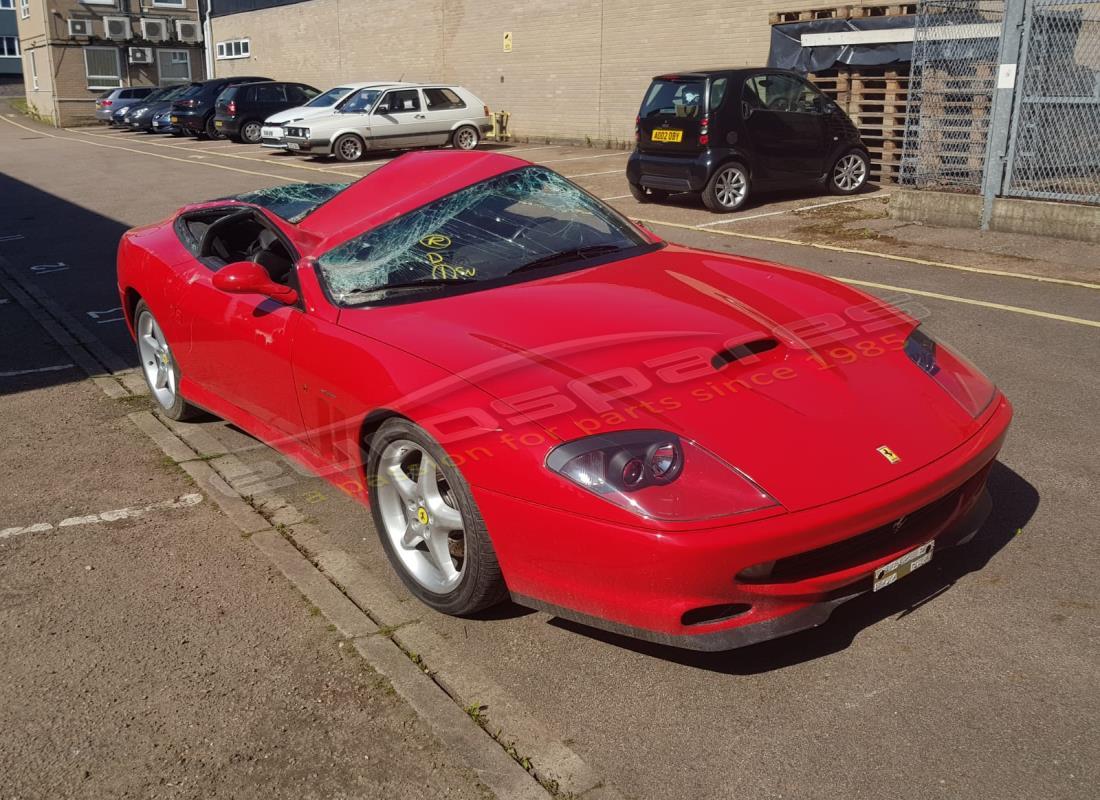 ferrari 550 maranello with 7,765 kilometers, being prepared for dismantling #7