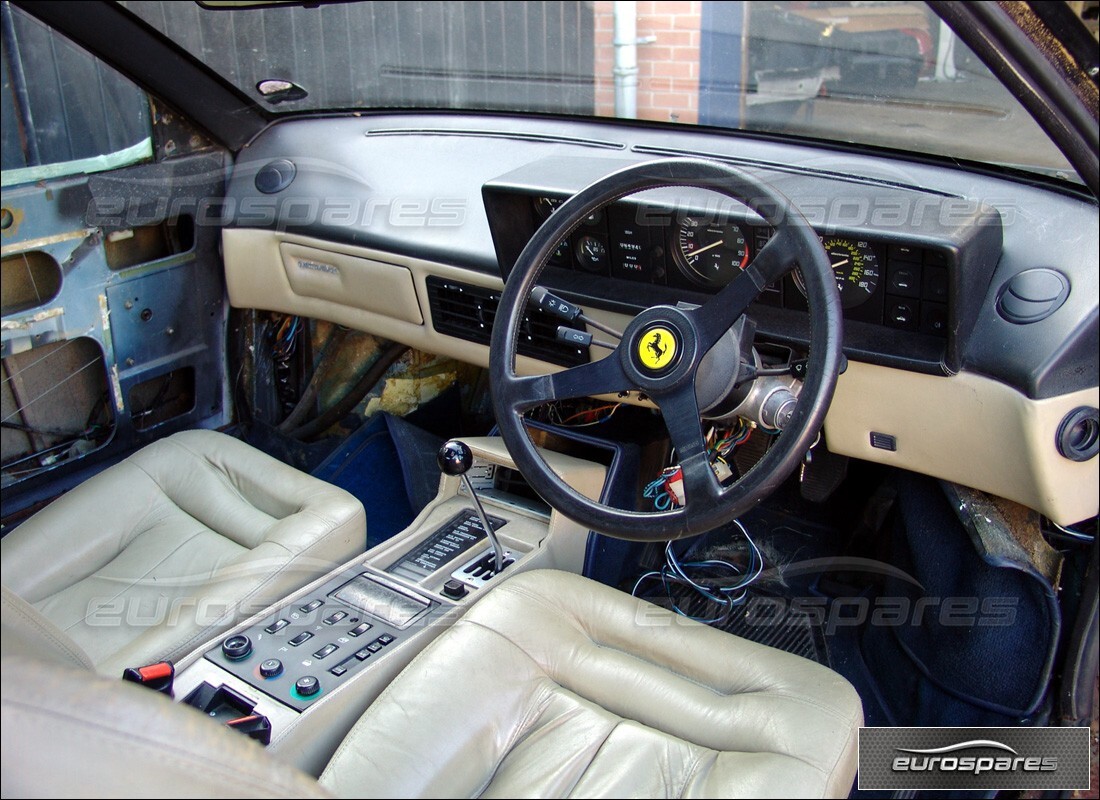ferrari mondial 3.0 qv (1984) with 64,000 miles, being prepared for dismantling #6