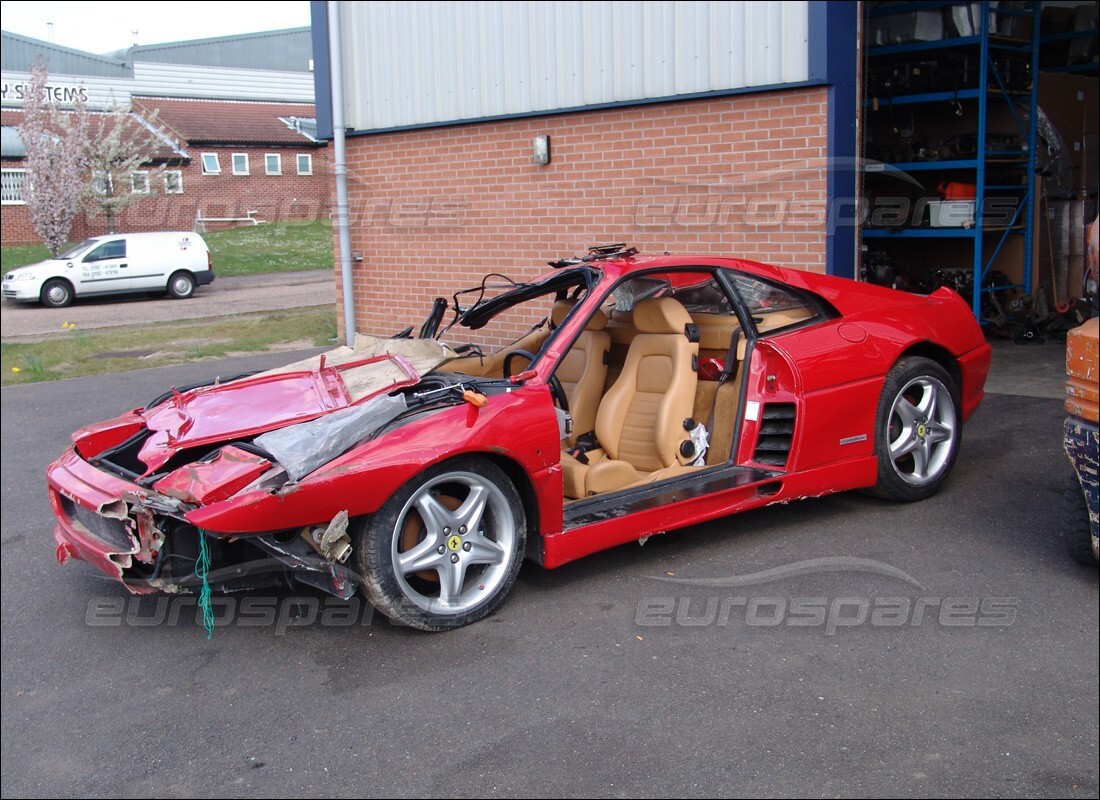 ferrari 355 (2.7 motronic) being prepared for dismantling at eurospares