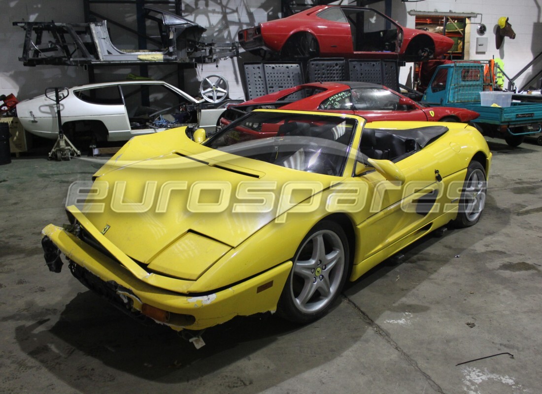 ferrari 355 (5.2 motronic) being prepared for dismantling at eurospares