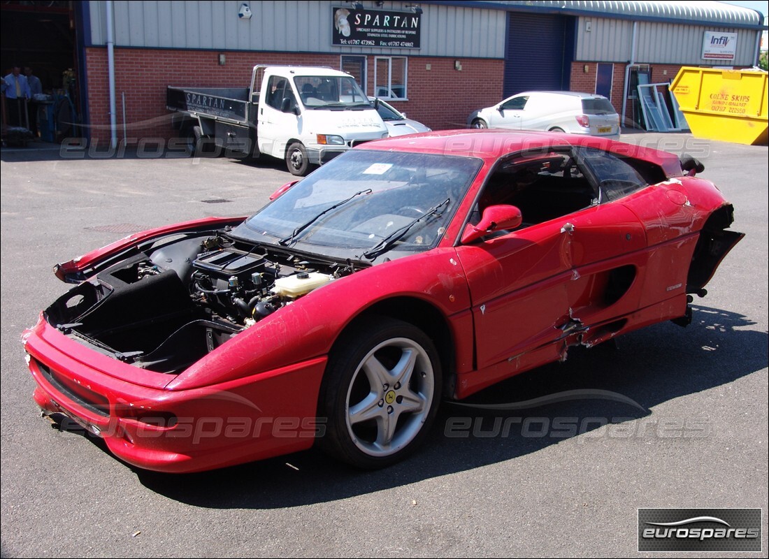 ferrari 355 (2.7 motronic) being prepared for dismantling at eurospares