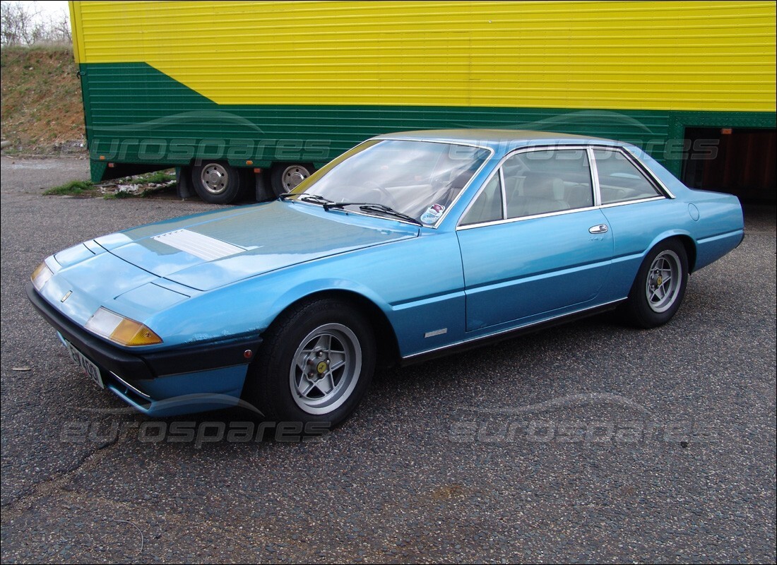 ferrari 400i (1983 mechanical) being prepared for dismantling at eurospares