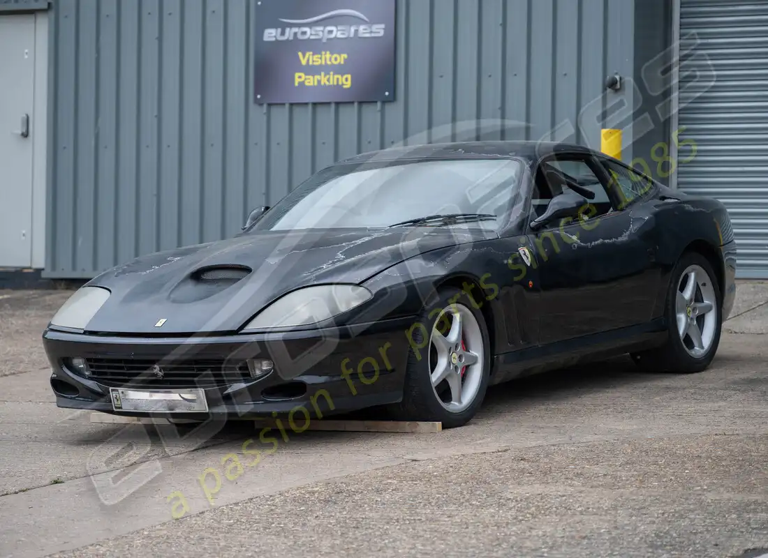 ferrari 550 maranello being prepared for dismantling at eurospares